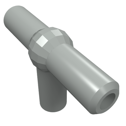 Part 4697b - Pneumatic T Piece Second Version (T Bar with Ball in Center) - De BrickPlaats