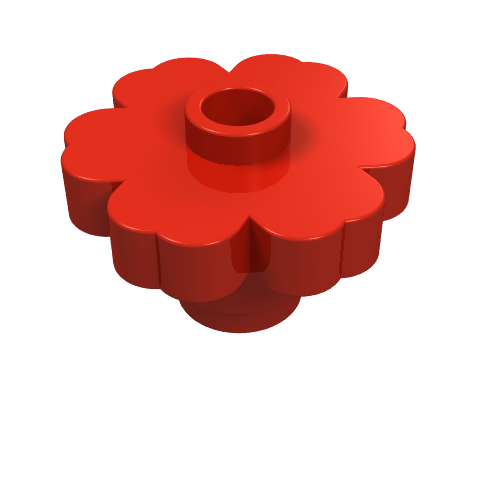 Part 4728 - Plant Flower 2 x 2 Rounded - Open Stud - De BrickPlaats