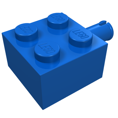 Part 4730 - Brick, Modified 2 x 2 with Pin and No Axle Hole - De BrickPlaats