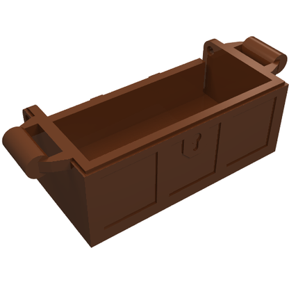 Part 4738a - Container, Treasure Chest Bottom with Slots in Back - De BrickPlaats