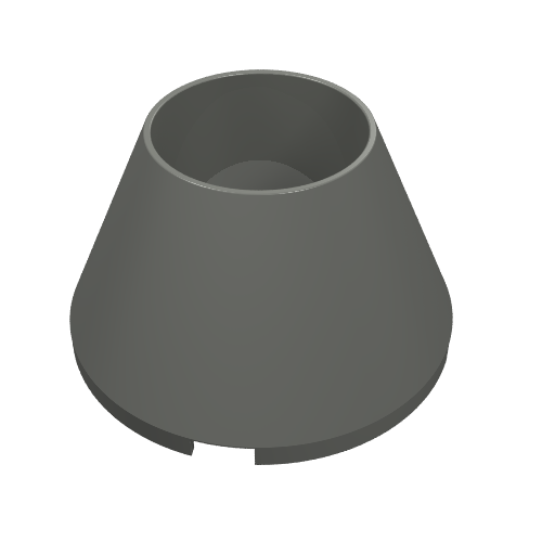 Part 4742 - Cone 4 x 4 x 2 Hollow No Studs - De BrickPlaats