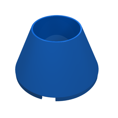 Part 4742 - Cone 4 x 4 x 2 Hollow No Studs - De BrickPlaats