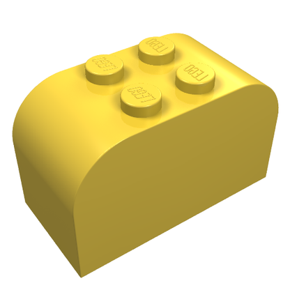 Part 4744 - Slope, Curved 4 x 2 x 2 Double with 4 Studs - De BrickPlaats