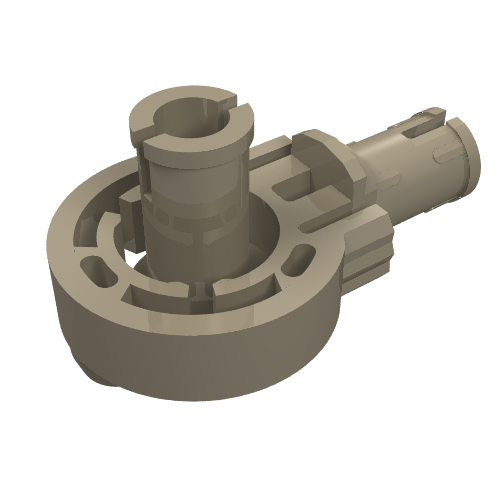Part 47455 - Technic Rotation Joint Ball Loop with 2 Perpendicular Pins with Friction - De BrickPlaats
