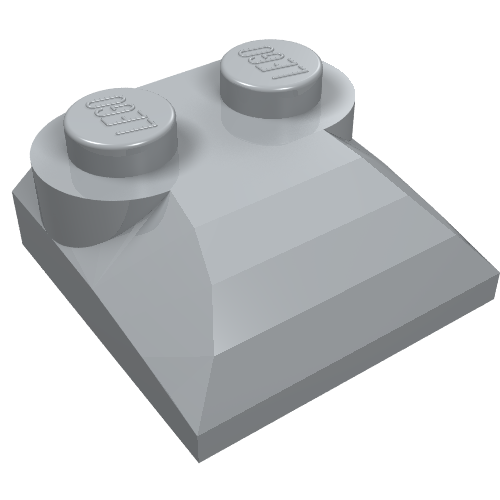 Part 47457 - Slope, Curved 2 x 2 x 2/3 with 2 Studs and Curved Sides - De BrickPlaats