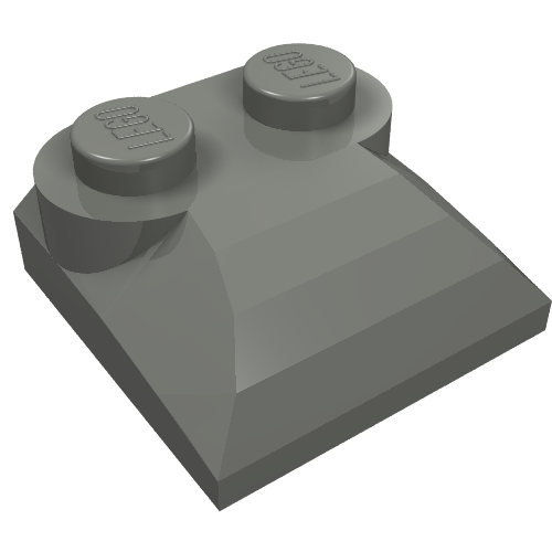 Part 47457 - Slope, Curved 2 x 2 x 2/3 with 2 Studs and Curved Sides - De BrickPlaats