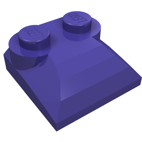 Part 47457 - Slope, Curved 2 x 2 x 2/3 with 2 Studs and Curved Sides - De BrickPlaats
