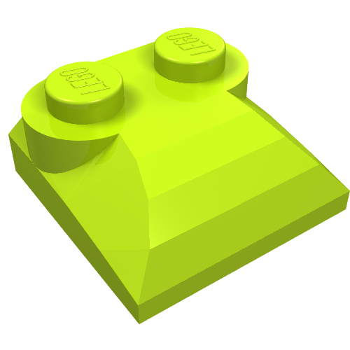 Part 47457 - Slope, Curved 2 x 2 x 2/3 with 2 Studs and Curved Sides - De BrickPlaats