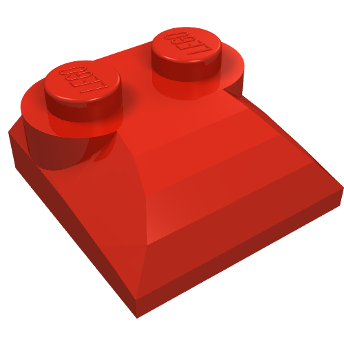 Part 47457 - Slope, Curved 2 x 2 x 2/3 with 2 Studs and Curved Sides - De BrickPlaats