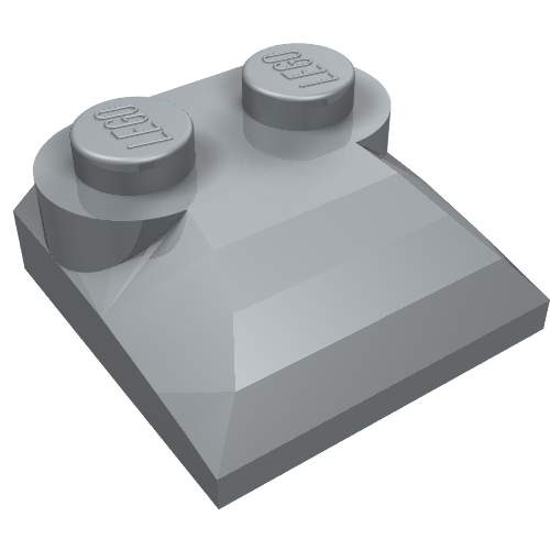 Part 47457 - Slope, Curved 2 x 2 x 2/3 with 2 Studs and Curved Sides - De BrickPlaats