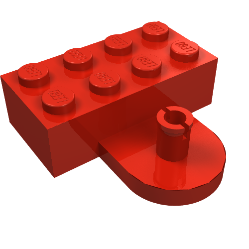 Part 4747 - Brick, Modified 2 x 4 with Coupling, Male - De BrickPlaats