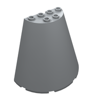 Part 47543 - Cone Half 8 x 4 x 6 - De BrickPlaats