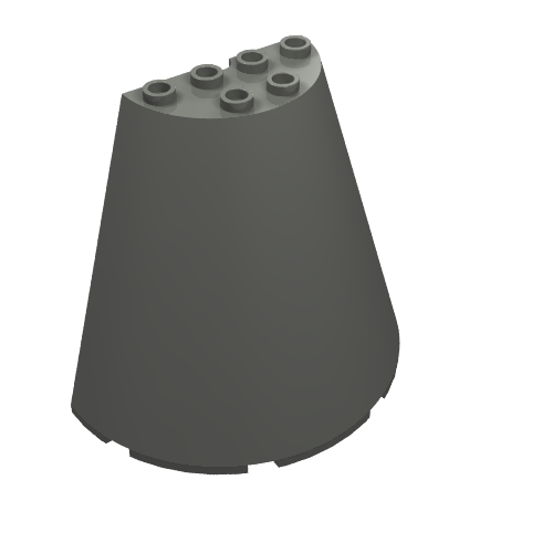 Part 47543 - Cone Half 8 x 4 x 6 - De BrickPlaats