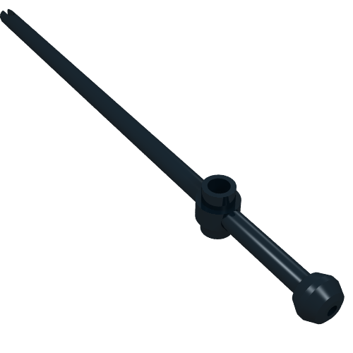 Part 476 - Bar 12L with Open Stud, Tow Ball, and Slit (Boat Mast) - De BrickPlaats