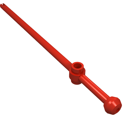 Part 476 - Bar 12L with Open Stud, Tow Ball, and Slit (Boat Mast) - De BrickPlaats
