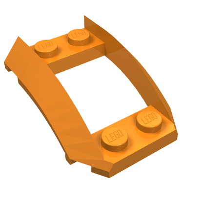 Part 47755 - Wedge 4 x 3 Open with Cutout and 4 Studs - De BrickPlaats