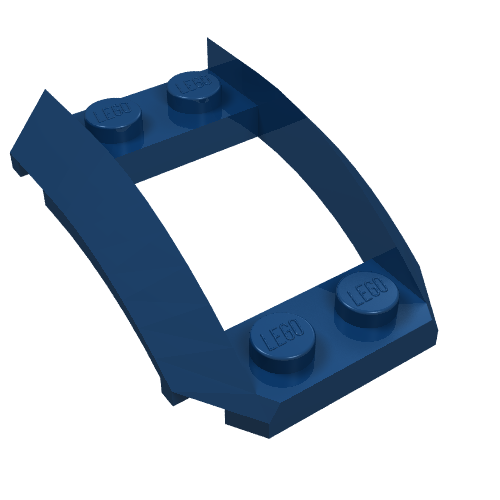 Part 47755 - Wedge 4 x 3 Open with Cutout and 4 Studs - De BrickPlaats