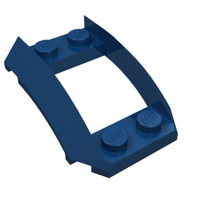 Part 47755 - Wedge 4 x 3 Open with Cutout and 4 Studs - De BrickPlaats