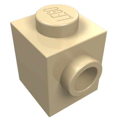 Part 47905 - Brick, Modified 1 x 1 with Studs on 2 Sides, Opposite - De BrickPlaats