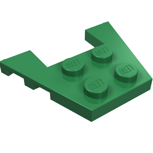 Part 48183 - Wedge, Plate 3 x 4 with Stud Notches - De BrickPlaats