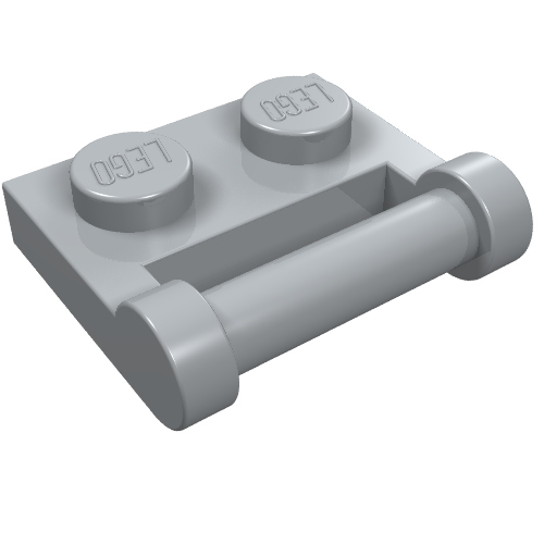 Part 48336 - Plate, Modified 1 x 2 with Bar Handle on Side - Closed Ends - De BrickPlaats