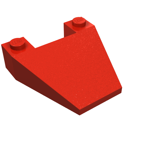 Part 4858 - Wedge 4 x 4 Taper without Stud Notches - De BrickPlaats