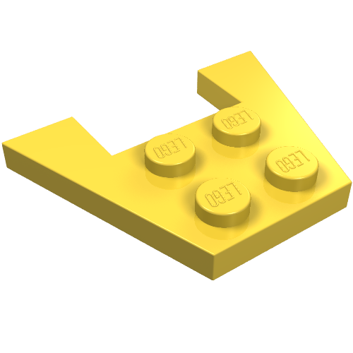 Part 4859 - Wedge, Plate 3 x 4 without Stud Notches - De BrickPlaats