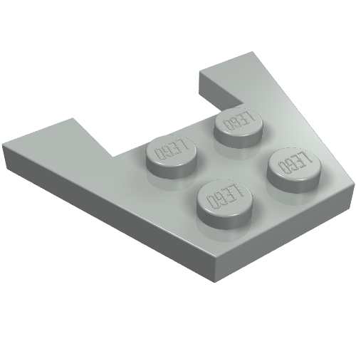 Part 4859 - Wedge, Plate 3 x 4 without Stud Notches - De BrickPlaats