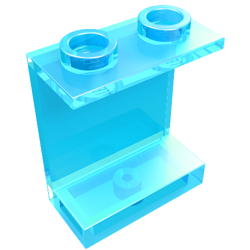 Part 4864b - Panel 1 x 2 x 2 - Hollow Studs - De BrickPlaats