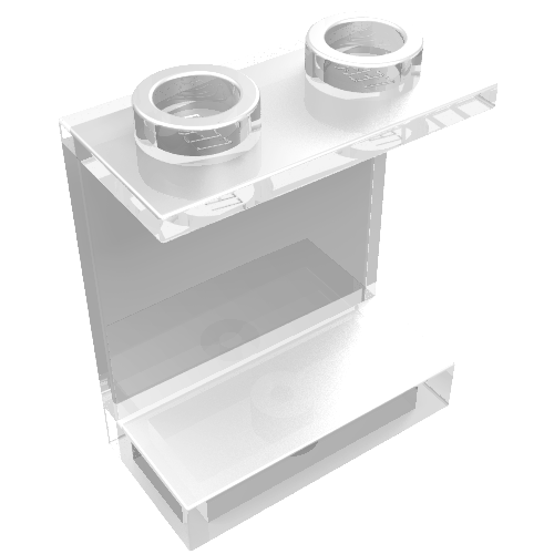 Part 4864b - Panel 1 x 2 x 2 - Hollow Studs - De BrickPlaats