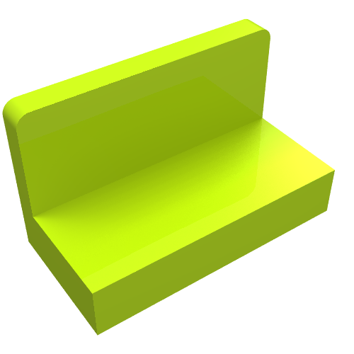 Part 4865b - Panel 1 x 2 x 1 with Rounded Corners - De BrickPlaats
