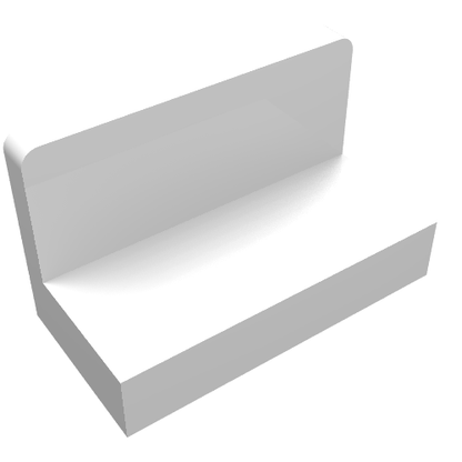 Part 4865b - Panel 1 x 2 x 1 with Rounded Corners - De BrickPlaats