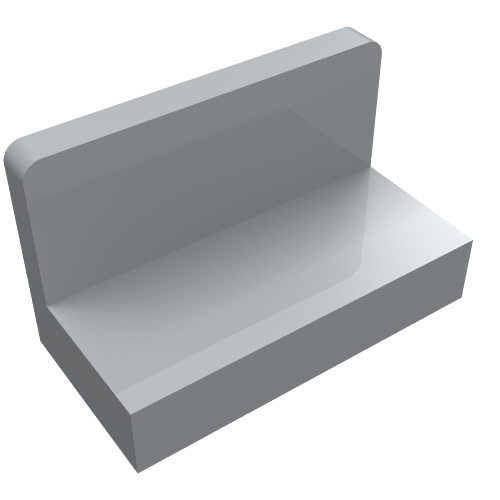 Part 4865b - Panel 1 x 2 x 1 with Rounded Corners - De BrickPlaats