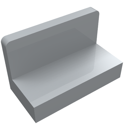 Part 4865b - Panel 1 x 2 x 1 with Rounded Corners - De BrickPlaats