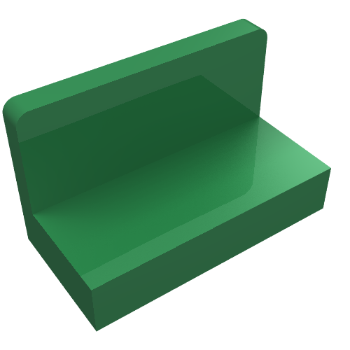Part 4865b - Panel 1 x 2 x 1 with Rounded Corners - De BrickPlaats