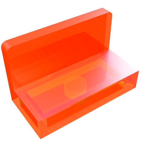 Part 4865b - Panel 1 x 2 x 1 with Rounded Corners - De BrickPlaats