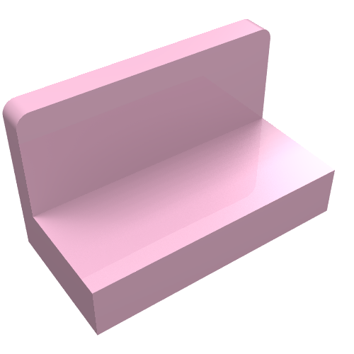 Part 4865b - Panel 1 x 2 x 1 with Rounded Corners - De BrickPlaats
