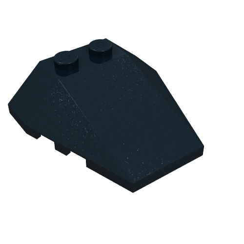 Part 48933 - Wedge 4 x 4 Triple with Stud Notches - De BrickPlaats
