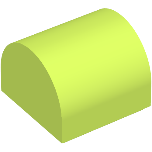 Part 49307 - Slope, Curved 1 x 1 x 2/3 Double - De BrickPlaats