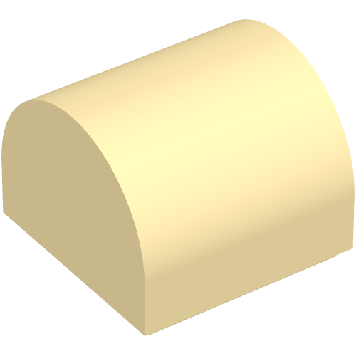 Part 49307 - Slope, Curved 1 x 1 x 2/3 Double - De BrickPlaats