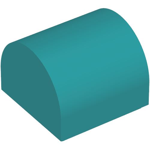 Part 49307 - Slope, Curved 1 x 1 x 2/3 Double - De BrickPlaats