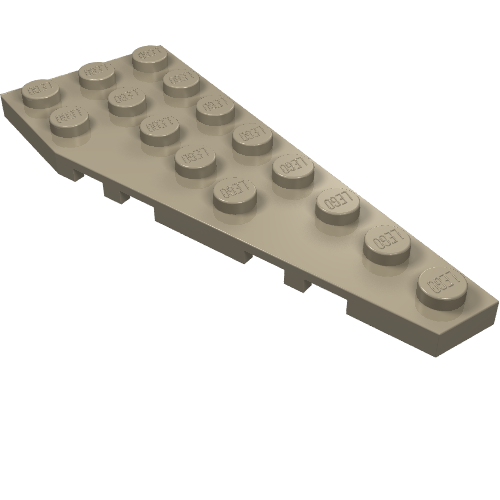 Part 50304 - Wedge, Plate 8 x 3 Pentagonal Right - De BrickPlaats