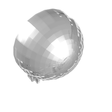 Part 50747 - Windscreen 6 x 6 x 3 Canopy Half Sphere with Dual 2 Fingers - De BrickPlaats