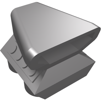 Part 50943 - Vehicle, Air Scoop Engine Top 2 x 2 - De BrickPlaats