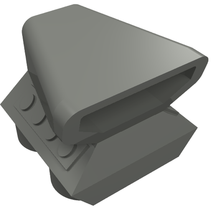 Part 50943 - Vehicle, Air Scoop Engine Top 2 x 2 - De BrickPlaats