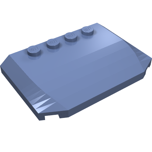Part 52031 - Wedge 4 x 6 x 2/3 Triple Curved - De BrickPlaats