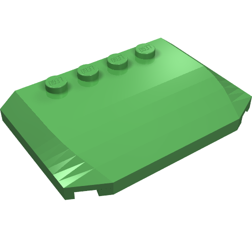 Part 52031 - Wedge 4 x 6 x 2/3 Triple Curved - De BrickPlaats