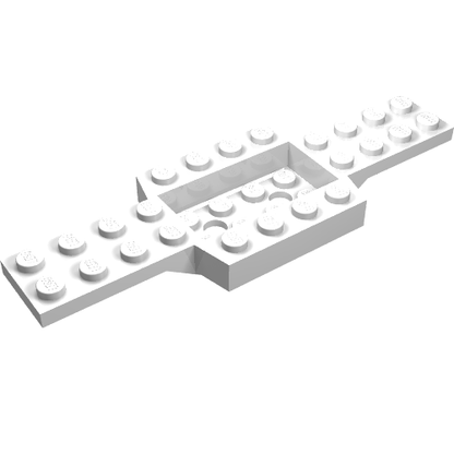 Part 52036 - Vehicle, Base 4 x 12 x 3/4 with 4 x 2 Recessed Center with Smooth Underside - De BrickPlaats