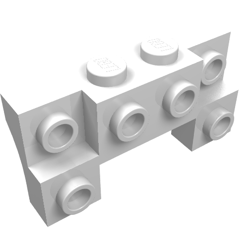 Part 52038 - Brick, Modified 2 x 4 - 1 x 4 with 2 Recessed Studs and Thick Side Arches - De BrickPlaats