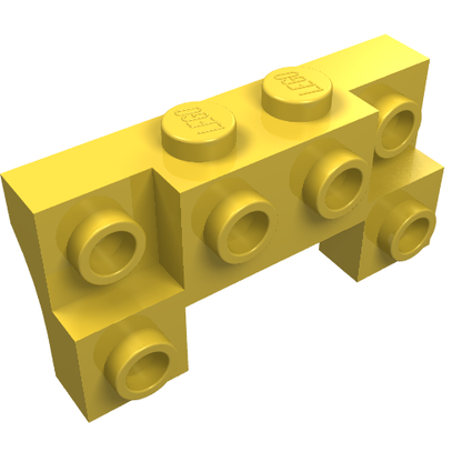 Part 52038 - Brick, Modified 2 x 4 - 1 x 4 with 2 Recessed Studs and Thick Side Arches - De BrickPlaats